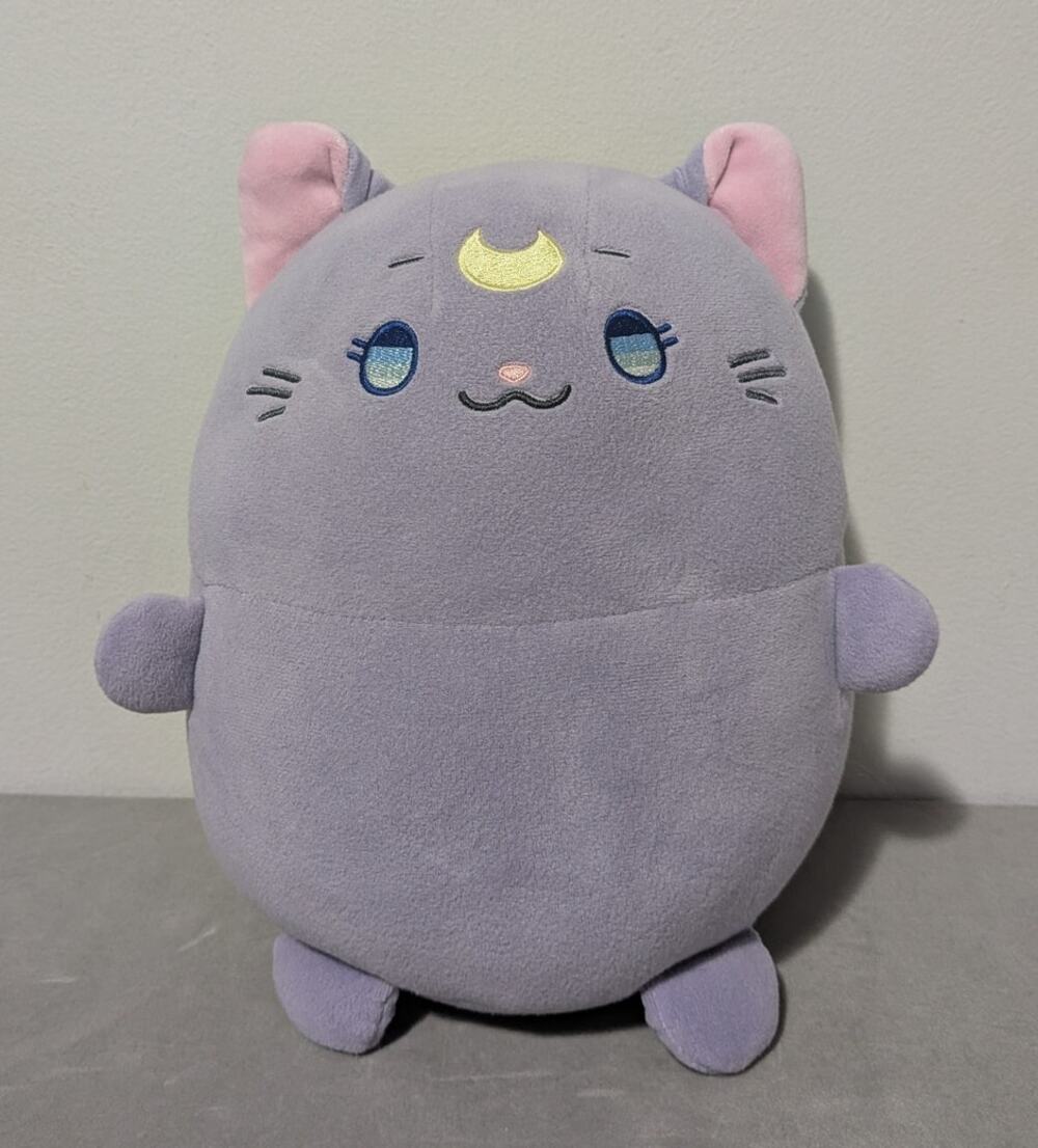 Banpresto Sailor Moon Eternal Big Marshmallow Plush Luna Cat 11" EUC